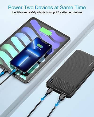 Asperx 2 пакувања 22.5W Енергетска банка Брзо полнење, 10000mAh USB C преносен полнач за напојување