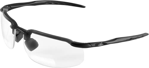 Безбедност на мечеви за безбедност на меч, бифокални безбедносни очила, 1,0 диоптер, ANSI Z87+, очила за читање со УВ-заштита од светлина и облога против гребење, јасни ле?