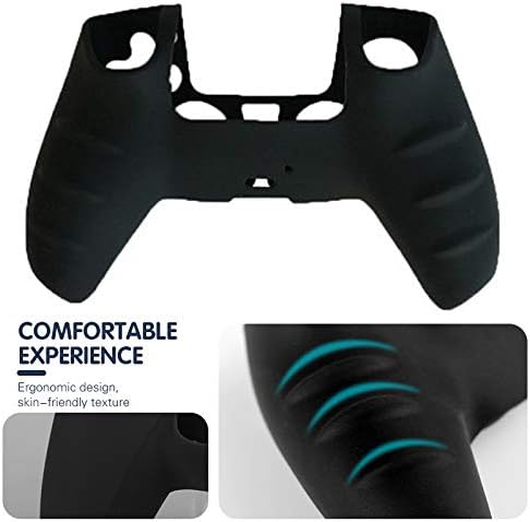 YTWQ 4 пакет силиконски покритие на кожата на кожата за контролорот PS5 Sony PlayStation 5 контролер