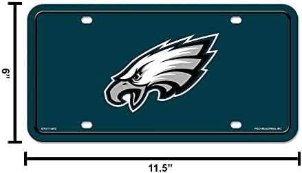 Rico Industries, Inc. Eagles Green Green Primary Logo Metal плоча