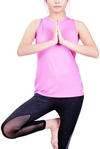 Лофбаз симпатична резервоар за тренингот врвови за жени јога салата кошули атлетска активна облека