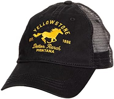Промени Yellowstone Dutton Dutton Ranch Horse Logo Man's Adjectable Hat Black, една големина