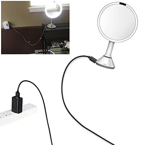 Rahhaze Замена Микро USB Кабел За Полнење Кабел За Едноставно Човечко Огледало Компатибилно Со Едноставно Човечко Огледало 5 8