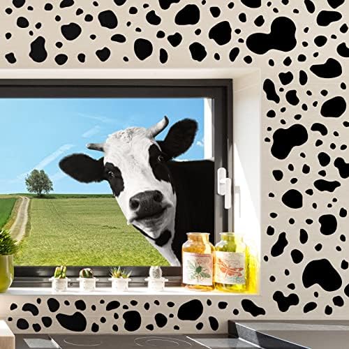 486 парчиња смешни крави wallидови украси соба украси крави отпечатоци декор крави подароци крави налепници крава печатење винил