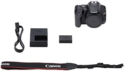 Canon Eos Rebel SL3 DSLR Камера, Вграден Wi-Fi, ДВОЕН ПИКСЕЛ CMOS AF и 3.0 инчен Vari-Агол Екран На Допир, Тело, Црна