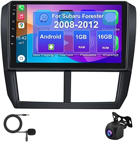 UNITOPSCI Android Автомобил Стерео За Subaru Forester IPREZA WRX 2008-2012 CarPlay Auto Bluetooth Автомобил Радио 9 Инчен HD Екран НА