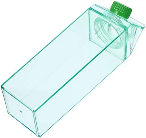 Doitool чај шише квадратно шише со вода рамен картонски шише празно шише за пијалоци про transparentирно квадратни шишиња што протекуваат спортско