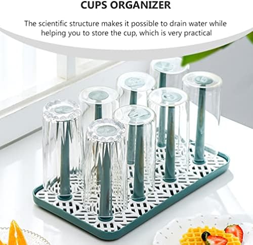 Vorcool чаша за сушење решетката за решетки 8 чаши Организатор кои не се лизгаат чаши за влечење, држач за држач за бебиња за бебиња, шише за садови за миење садови за са?