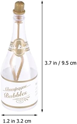 Pretyzoom 24 парчиња мини шампањ шише во форма на меурчиња шишиња Масовно празно меур шишиња свадбени фаворити за гости Божиќни