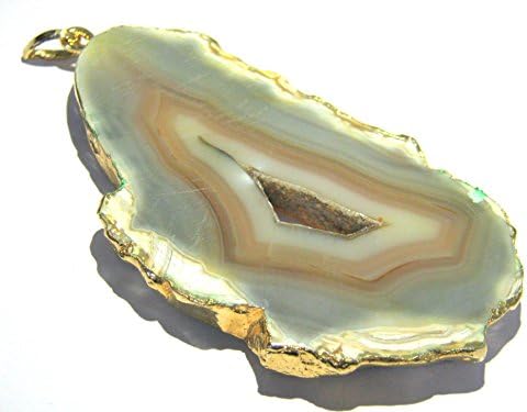 Кристално чудо убаво 2.9 инчи Оникс приврзок кристал заздравување Метафизички скапоцен камен мода Вика накит мажи жени подарок