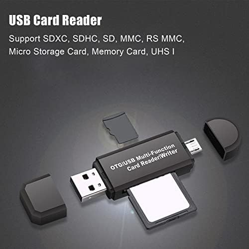 Читач на картички Компатибилен со Читач На Мемориски Картички Широк ОТГ 2 Во 1 МАШКИ USB 2.0 ДО SDHC ДО SDXC