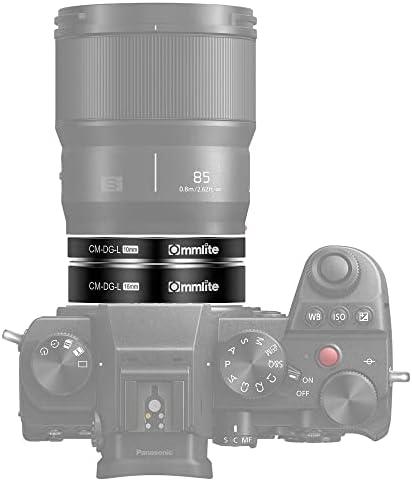 CommLite Auto Macro Extension Extension Постави 10мм+16мм компатибилен со L монтирање камери и леќи Leica SL SL2 Panasonic S1 S1R S1H Sigma FP