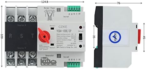 KQOO ICQ4-100E/3P Автоматски Прекинувач За Пренос СО Двојна Моќност 220V AC 8kA Din Железнички Прекинувачи Прекинувачи НЕПРЕКИНАТА Моќност