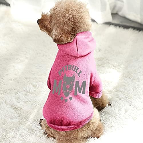 Смешно Pitbull Мама печатено домашно милениче кучиња скокање мачка џемпер пуловер миленичиња кученце облека симпатична