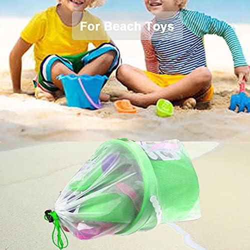 16 Парчиња Мрежести Мали Торби За Играчки За Складирање, 3 Големини Мрежести Врвки За Повеќекратна Употреба Произведуваат Торби За Загатки