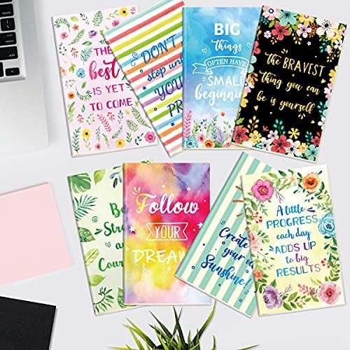 Мотивациски обложени списанија инспиративни џебови тетратки слатки цветни тетратки 8 дизајни