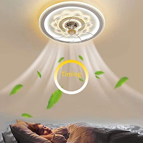 USMJQVZ LED 56W модерни тркалезни тавани со низок профил на таванот нордиски тивки затемнети 3-брзински тавани за тавани за спална