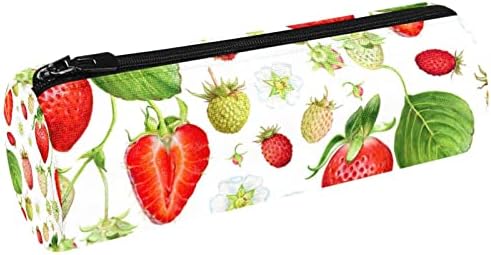Овошје Stawberry Atquolor Model Canvas Pencil Case Trable zipper канцелариски држач за торбичка за торбичка за пенкало за возрасни
