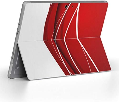 Декларална покривка на igsticker за Microsoft Surface Go/Go 2 Ултра тенки заштитнички налепници на телото 003385 Едноставно црвено