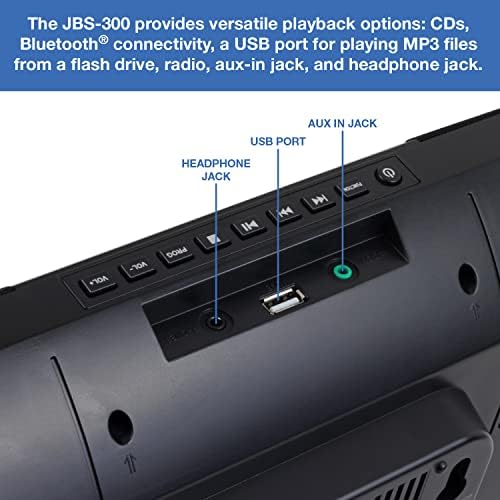 ЈЕНСЕН ЈБС - 300 Ѕид Монтажни Bluetooth Музички Систем СО MP3 Цд Плеер/Дигитален AM/FM Стерео Ревивер И Далечински Управувач