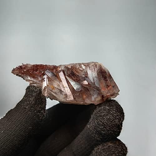 Нови 185G хематит Фантомски кварц лековити кристали камен 8x7x3cm