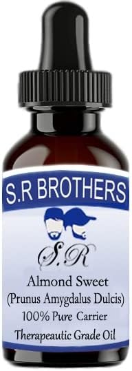 S.R браќа бадеми слатко чисто и природно масло од носач на носач 50 ml