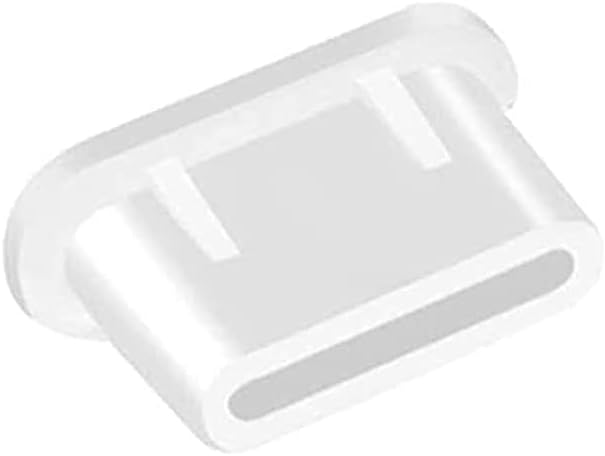 20 ПАРЧИЊА USB Тип-C Силиконски Затворач Против прашина/Приклучок За Заштита На Портата За Податоци На Мобилниот Телефон Бело