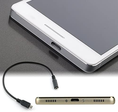 DGAOP Микро USB МАШКИ до 3,5 мм Женски AUX Аудио Жица Кабел За Слушалки Адаптер Активен Клип Микрофон