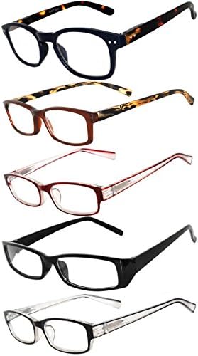 Був Читатели 5 Пакет На Елегантни Женски Очила За Читање Со Убави Модели За Дами Делукс Пролет Шарка Стилски Изглед