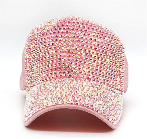 Andongnywell Unisex разноврсен дијамант вметната бејзбол капа чиста памучна женска сончање капачиња
