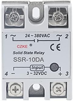 Zhtus Solid State Relay SSR 10DA 25DA 40DA DC CONTROL AC бела школка единечна фаза без пластично покритие 3-32V влез DC 24-380V