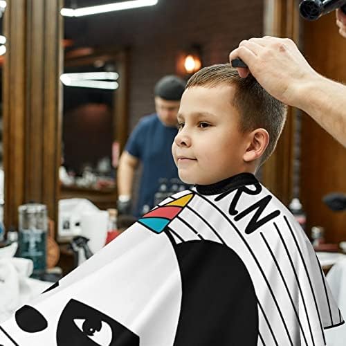 Нова Панда Еднорог Деца Фризура Кејп Фризер Престилка Со Прилагодливи Предвремени Коса Сечење Покритие