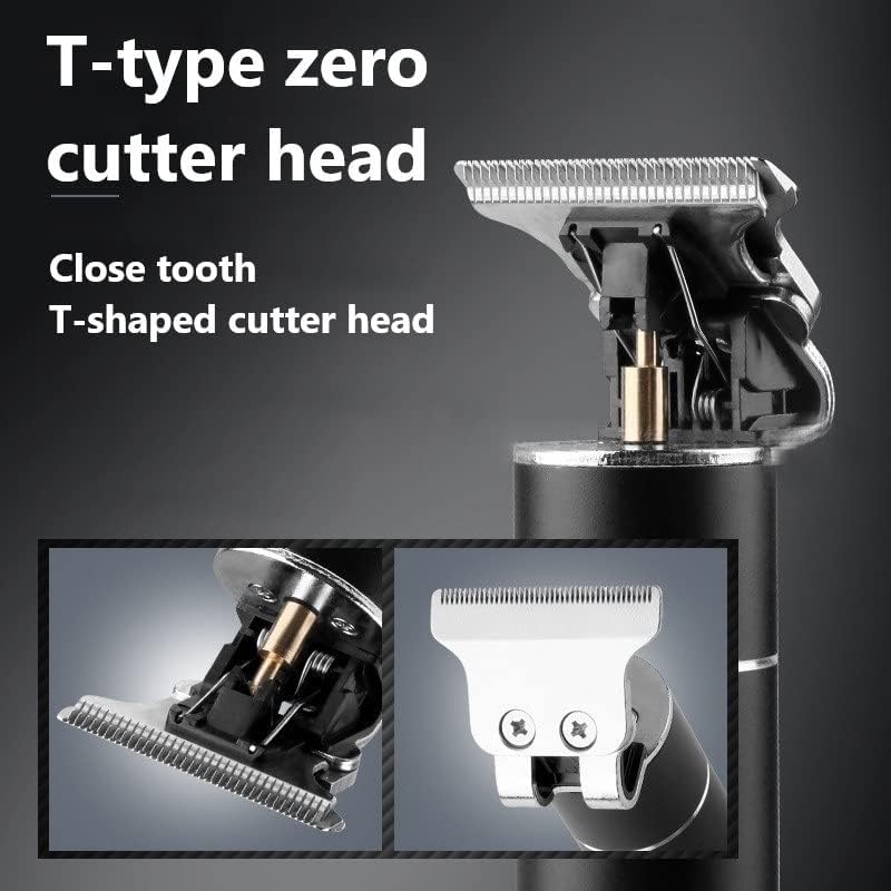 Клиперси за коса за мажи, ЛЦД -приказ Професионален тример за коса за мажи електрична брада Клипер за коса Барбер безжична машина