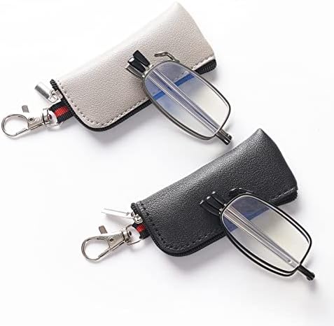 Wens JOOY 2 пакувања за преклопување очила за читање сина светлина блокирајќи ги читателите на пролетни шарки за жени маж