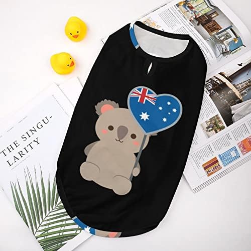 Австралија знаме коала мечка кучиња елек пуловер миленичиња џемпер за кучиња облека за кучиња за мали средни кучиња и мачки с
