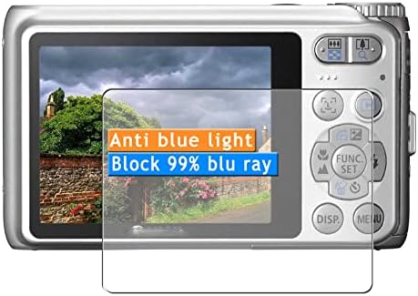 Заштитник на анти-сино-светлосен екран на Ваксон со 3 пакети, компатибилен со Canon PowerShot A3100 е налепница за заштитници