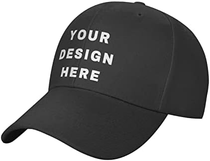 Zusolf персонализирана капа за бејзбол капа Персонализирана фотографија и текст Бејзбол капа