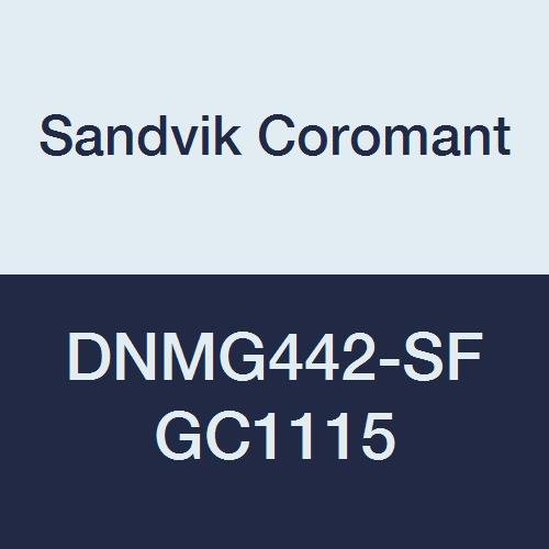 Sandvik Coromant T-Max P Карбид Вртење Вметнете, DNMG, 55 Степен Дијамант, SF Chipbreaker, GC1115 Одделение, Мулти-Слој Слој, DNMG432-SF,