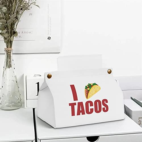 Јас многу го сакам држачот на кутијата на Tacos Tission Cover Organiter Haper Dispenser торба за салфетка лице за хартија за хартија кујнски автомобили