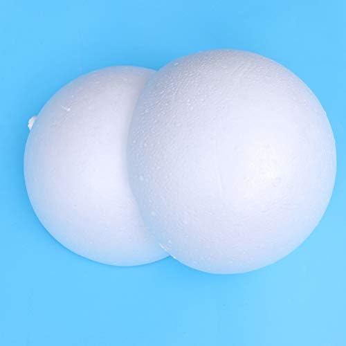 3 парчиња DIY пена топки од пена топки за занаети шупливи топки бела полистирен мазна тркалезна топка за училишни проекти уметнички занаети