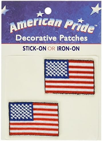 Thermoweb American Pride Декоративни закрпи-мали американски знамиња 2/PKG