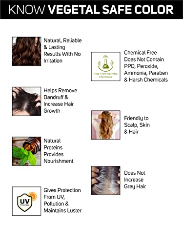 Безбедна Боја На Коса Од Зеленчук-Мека Црна 50гм-Сертифицирана Органска Хемиска И Био Природна Боја На Коса Без Амонијак Формула За Мажи и Жени