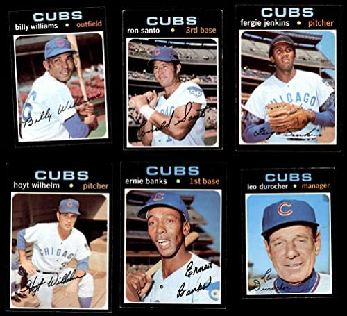 1971 Тимот на Топс Чикаго Каби го постави Chicago Cubs NM Cubs