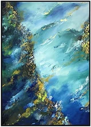 Xjjzs океански морски рака насликани модерна платно масло сликање мурал дома декорација апстрактна уметност сликарство