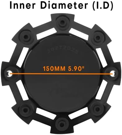 GtownWorks 179.5mm 7.07 Центар за тркала за CMC XD Series 8 LUG XD811 SC-198 SC-190 S1206-10 S1004-04 Центар HubCaps | 4 Пакет