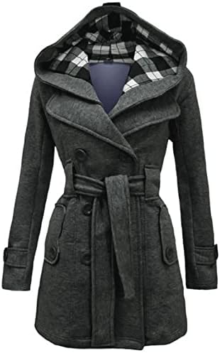 Loungewear overcaum lady tunic зимски долги ракави палто класични лабави качулки обични фланели удобност двојно