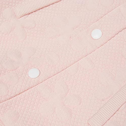 Боровинки миленичиња меки и удобни fansубители на бејзбол омилени цветни џакард пуловер куче џемпер во розова, задната должина 10 “, пакет од 1