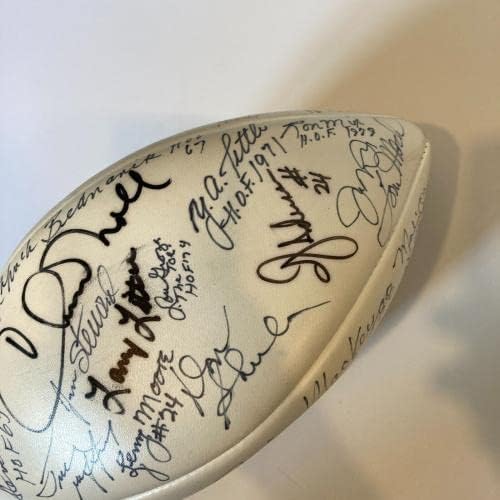 NFL Hall of Fame Multi потпишан Вилсон Фудбал 40+ Сигс со Том Ландри ЈСА Коа - Автограмски фудбали