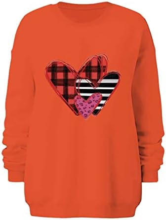 Џејхаеви Жените Сакаат Срце Дуксер Среќен Денот На Вљубените Кошули Графички Пуловери Вљубените Врвови Облека
