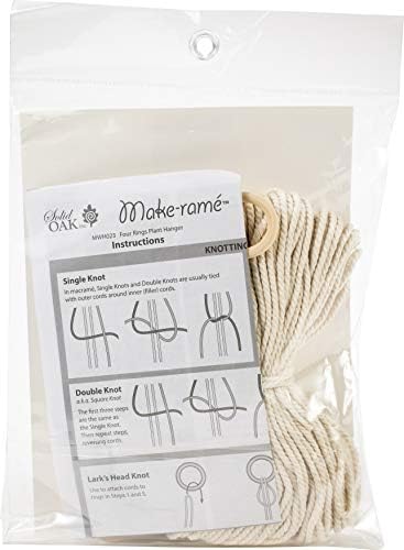 Цврст даб macrame plnt hngr kt 4 прстени